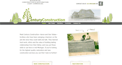 Desktop Screenshot of centuryconstruction.net