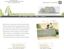 Tablet Screenshot of centuryconstruction.net